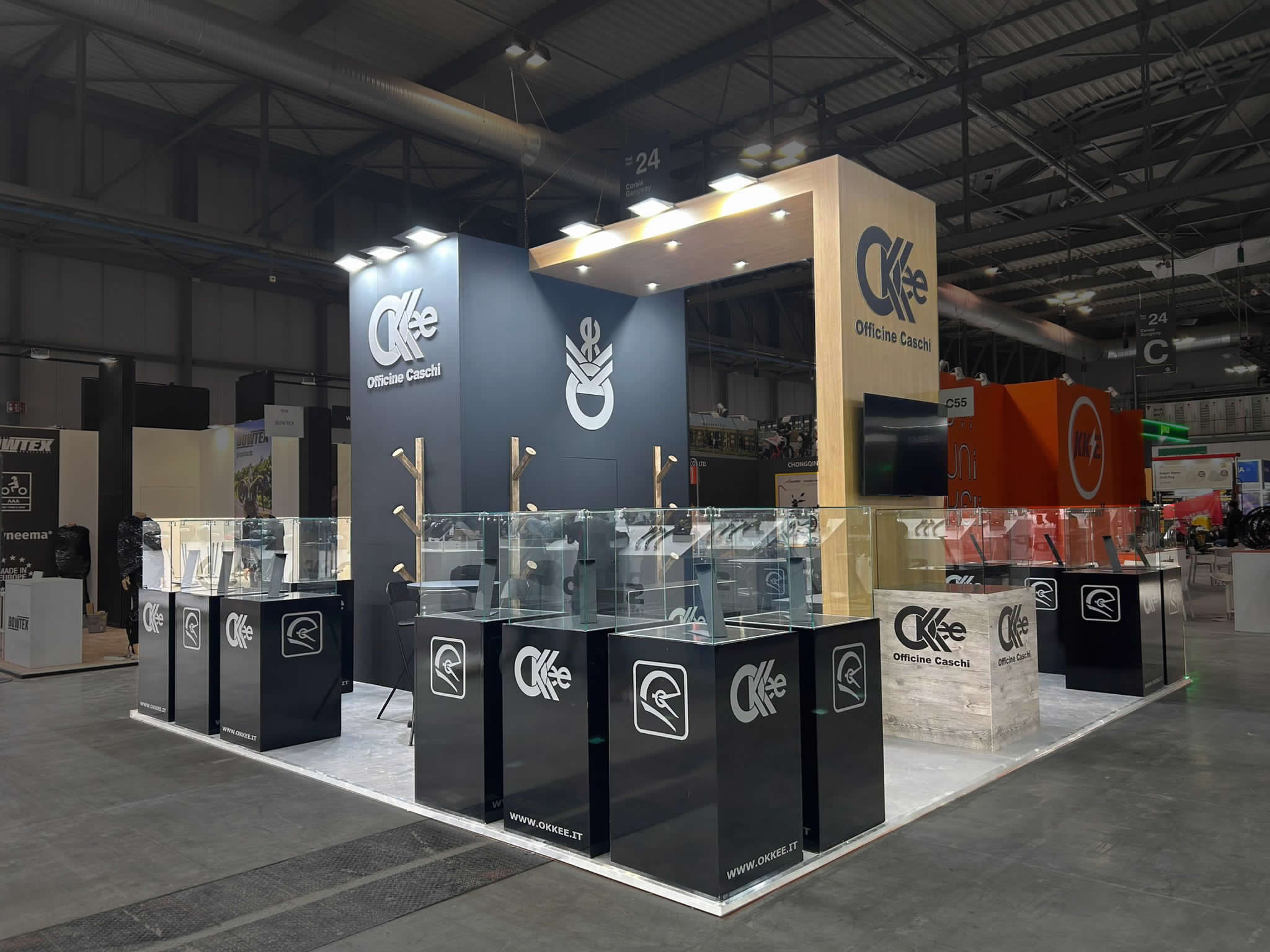 Stand Okee — EICMA 2024 — allestimento fieristico PSG