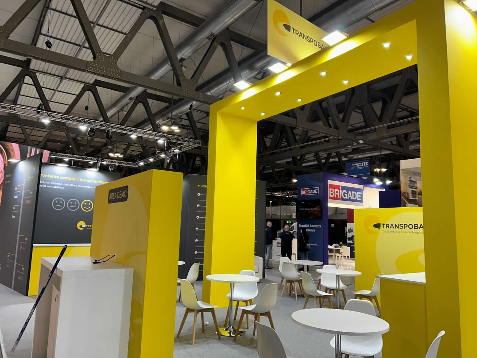 Stand Transpobank — Transpotec Logitec 2024 — allestimento fieristico PSG
